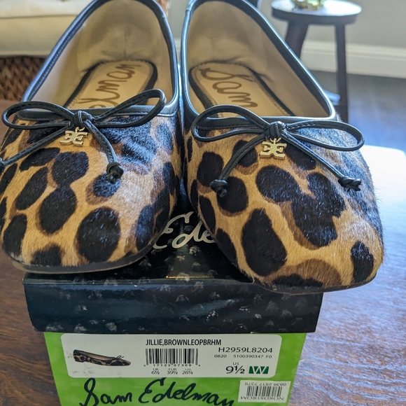 Sam Edeleman Jillie Leopard Flats - Picture 1 of 4